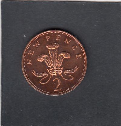 Beschrijving: 2 Pence ELIZABETH II  